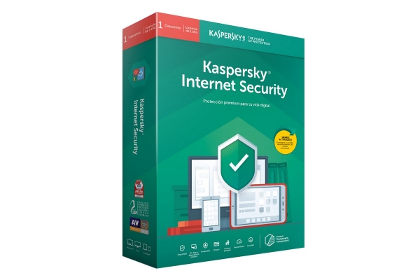SOFTWARE KASPERSKY INTERNET SECURITY 2019 1 USUARIO 1 AO