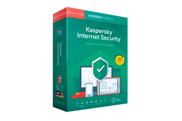 SOFTWARE KASPERSKY INTERNET SECURITY 2019 4 USUARIO 1 AO 