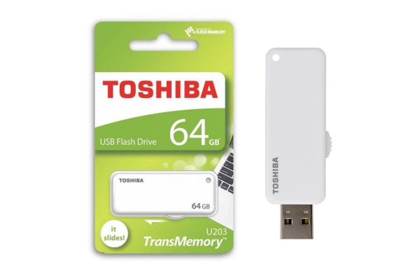 PEN DRIVE TOSHIBA 64GB 2.0 BLANCO THN-U203W0640E4