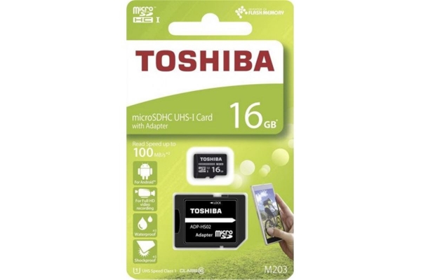 TARJETA MICRO SD TOSHIBA 16GB CLASE 10 THN-M203K0160EA