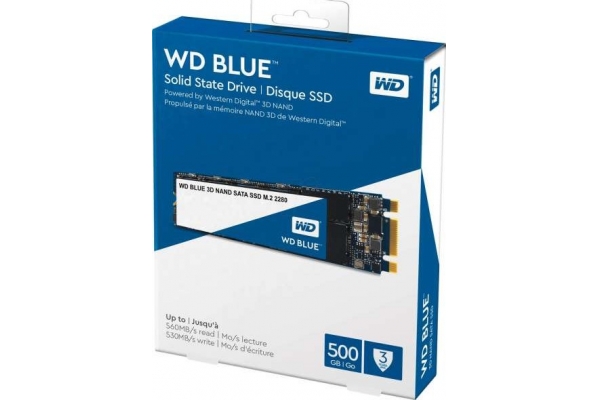 SSD M.2 500GB WESTERN DIGITAL BLUE 3D NAND WDS500G2B0B