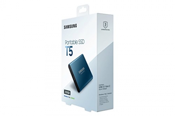 DISCO DURO EXTERNO SSD SAMSUNG 500GB MU-PA500B BLUE