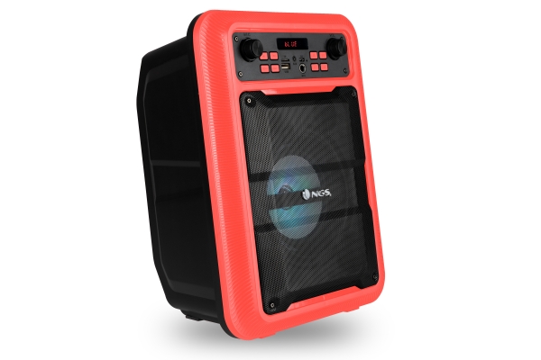 ALTAVOZ BLUETOOTH NGS ROLLER LINGO RED