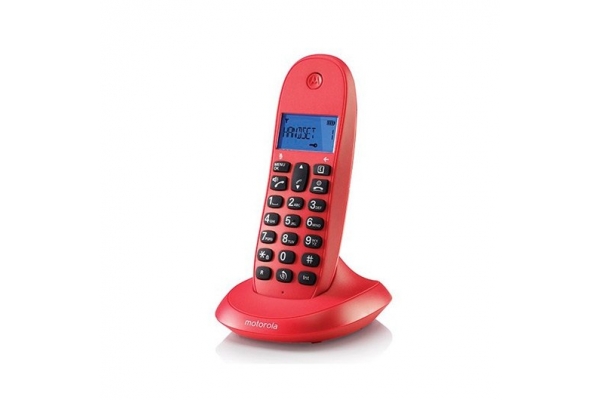 TELEFONO FIJO MOTOROLA C1001LB+ ROJO