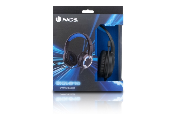 AURICULARES CON MICRO NGS GAMING GHX-510 NEGRO/AZUL JACK 3.5MM/C