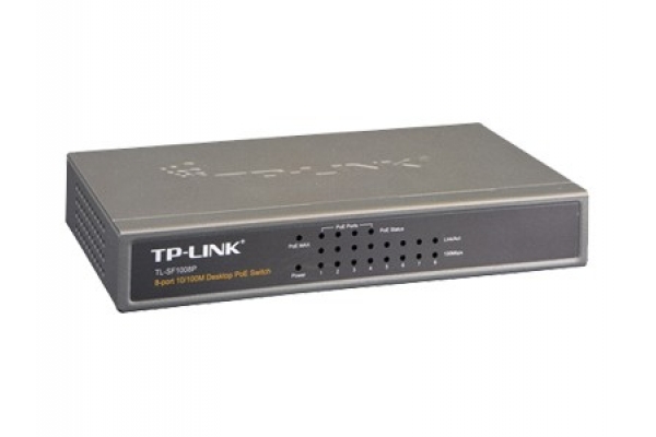 REDES TP-LINK SWITCH 8 PTOS 10/100 POE 8.1 TL-SF1008P