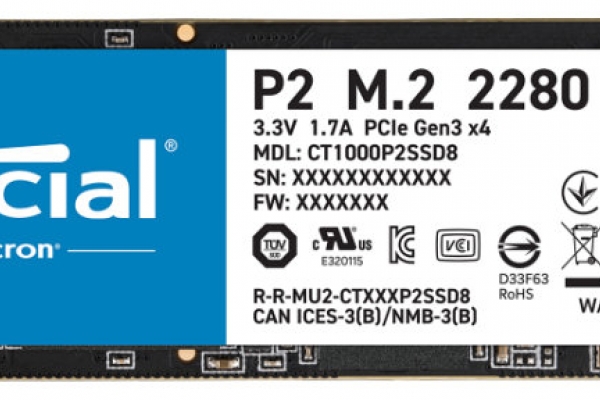 SSD M.2 1TB CRUCIAL P2 CT1000P2SSD8
