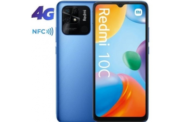 SMARTPHONE XIAOMI REDMI 10C 6.71 NFC 4GB 128GB 4G AZUL OCEANO