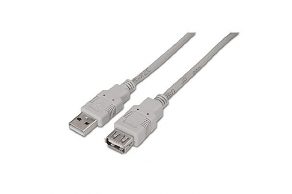 CABLE PROLONGADOR USB 2.0 3M AM/AH BEIGE NANOCABLE 10.01.0204