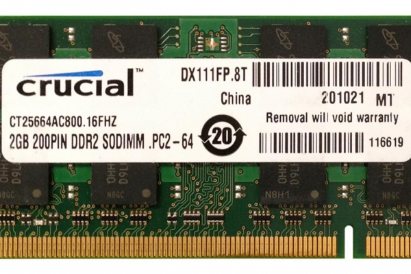 MEMORIA 2GB CRUCIAL DDR2-800 CT25664AC800