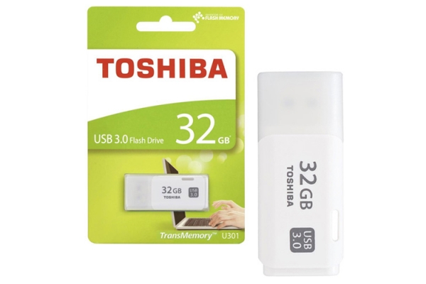 PEN DRIVE TOSHIBA 32GB 3.0 BLANCO THN-U301W0320E4
