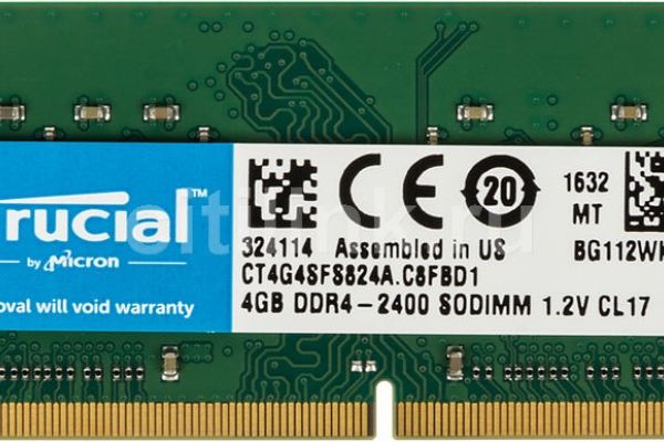 MEMORIA SODIMM 4GB DDR4 2400 CRUCIAL CT4G4SFS824A